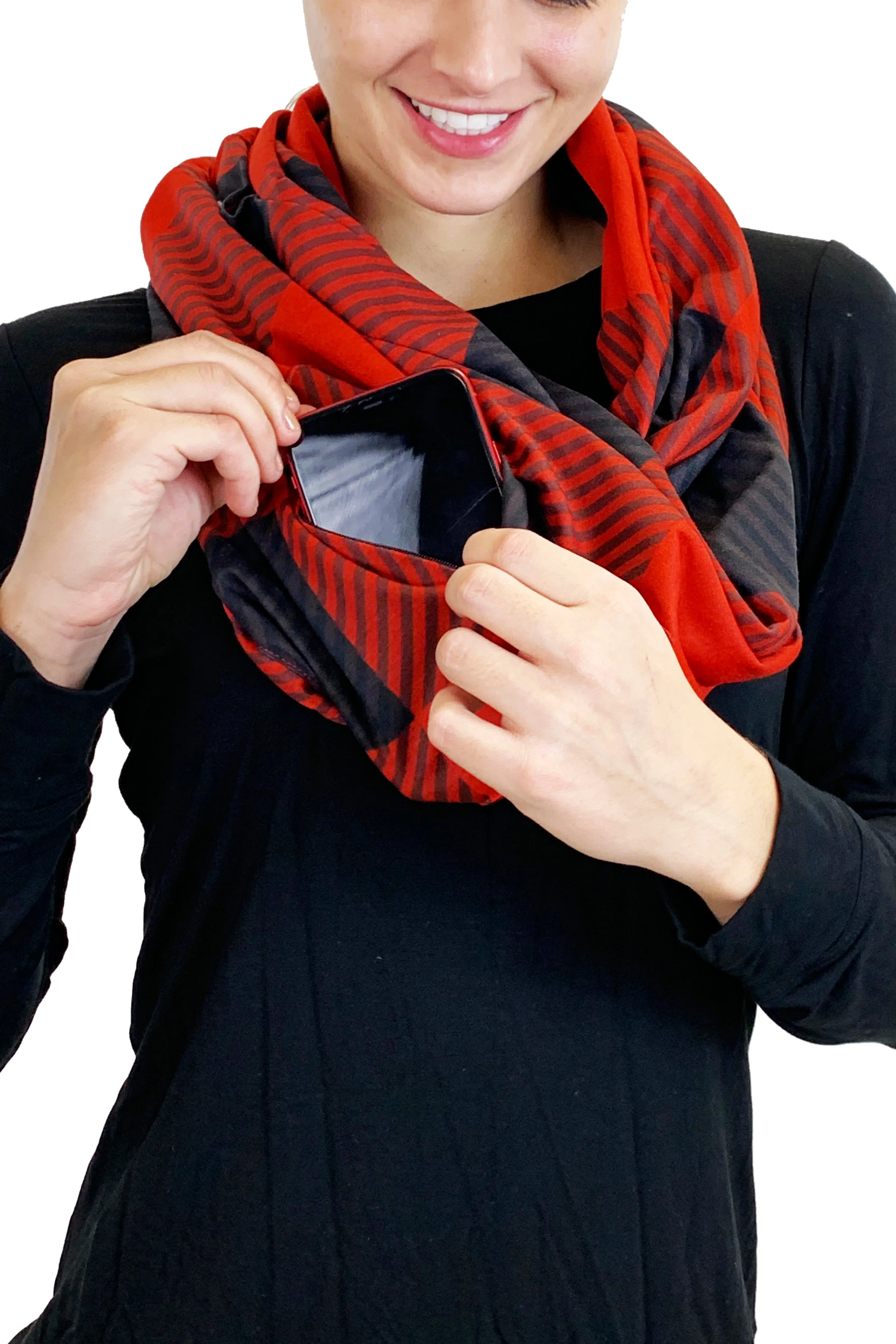 5303 -Infinity Pocket Scarf (2 Colors Available) - FINAL SALE