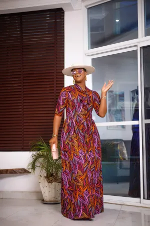 ADETUTU AFRICAN PRINT MAXI DRESS