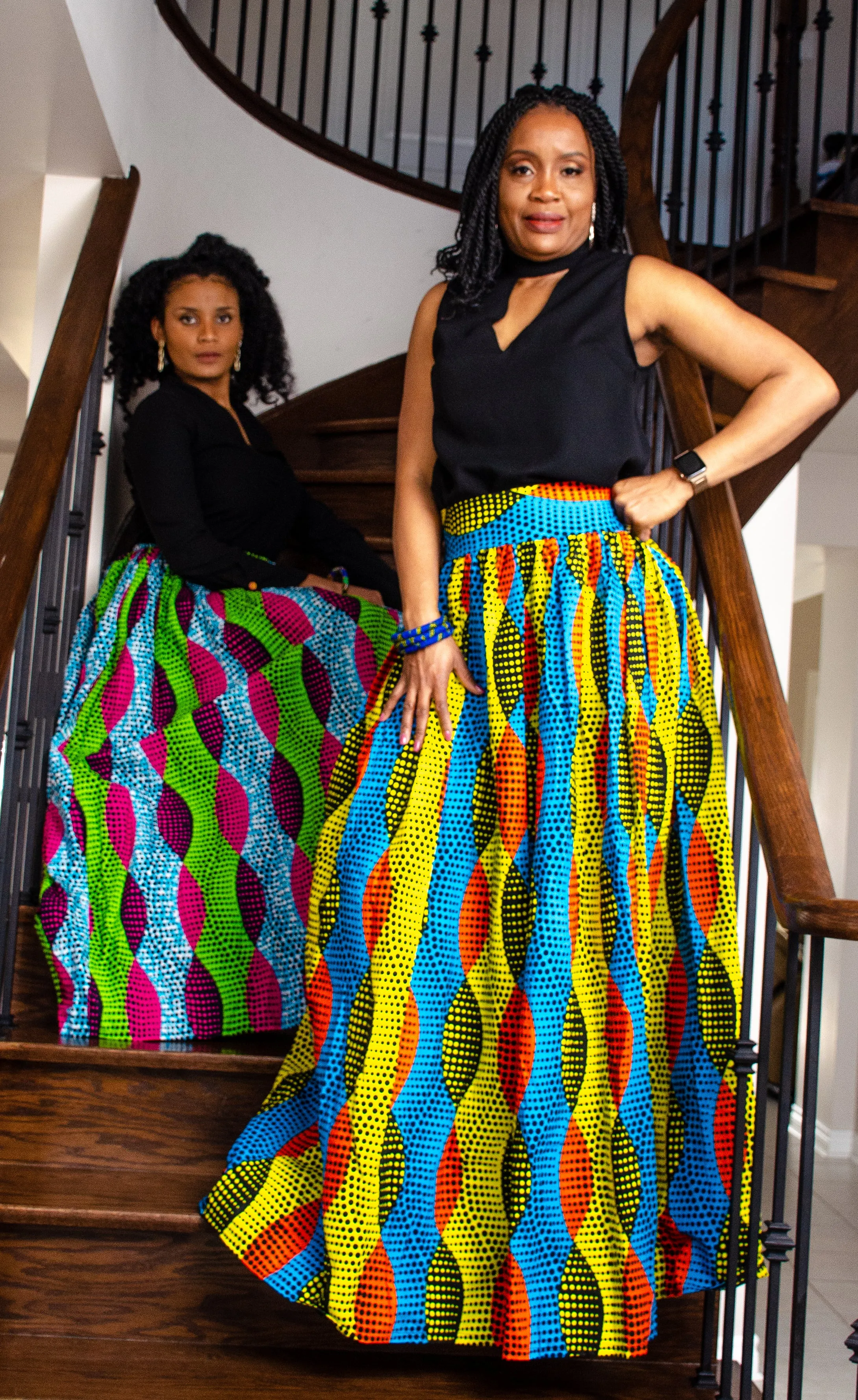 African Print (Ankara) Maxi Skirt