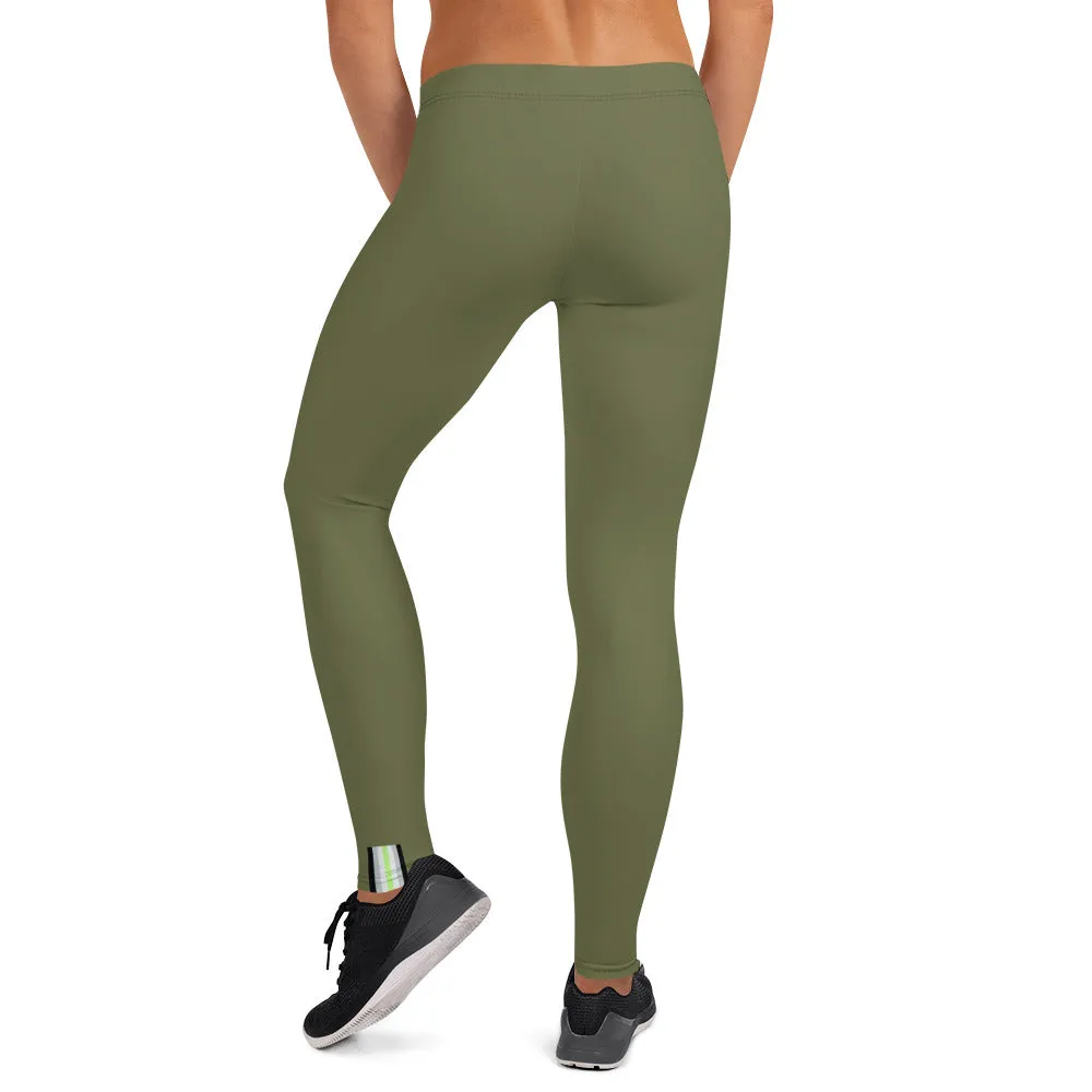 Agender Pride Flash Olive Leggings