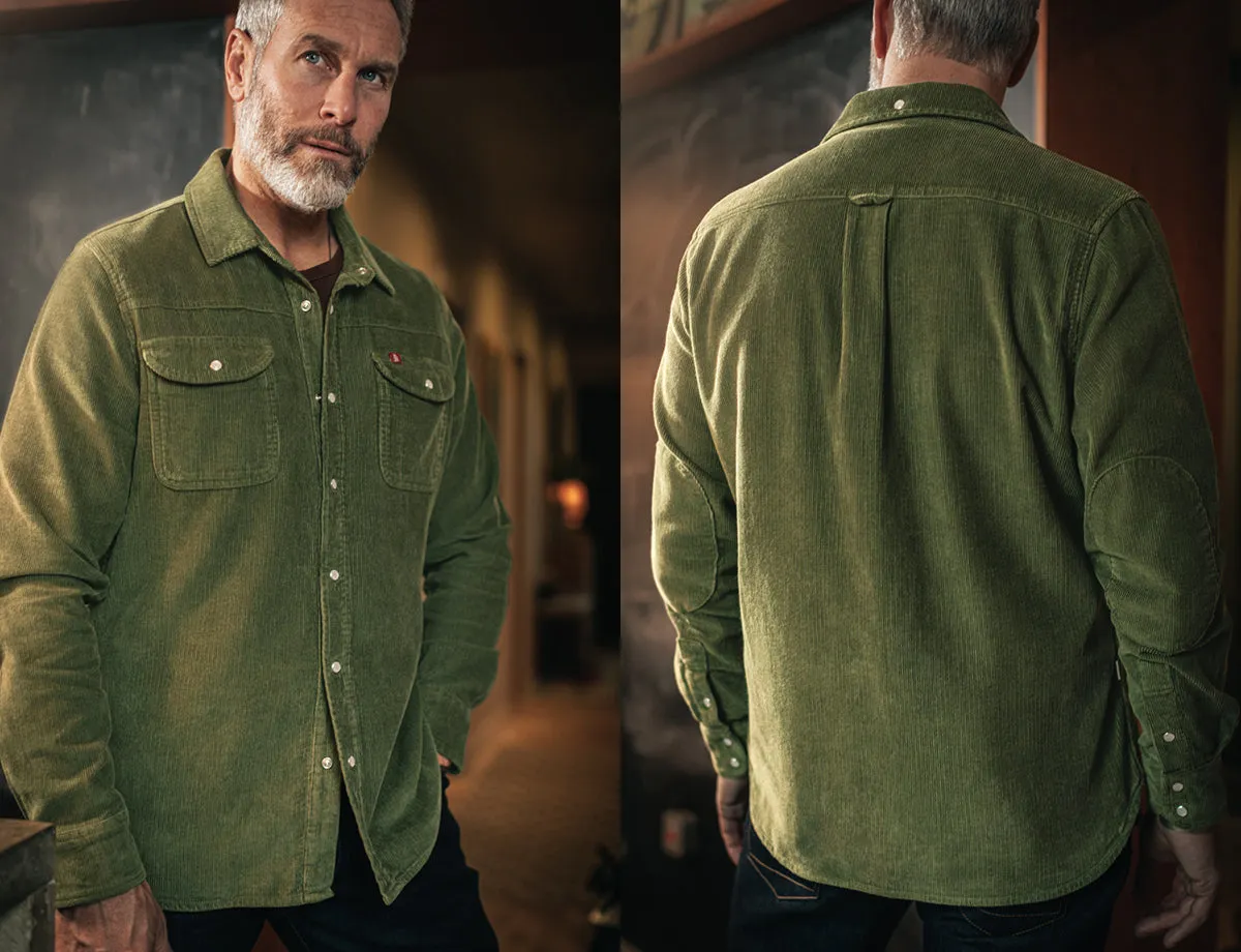 &SONS Sunday Shirt Corduroy Army Green