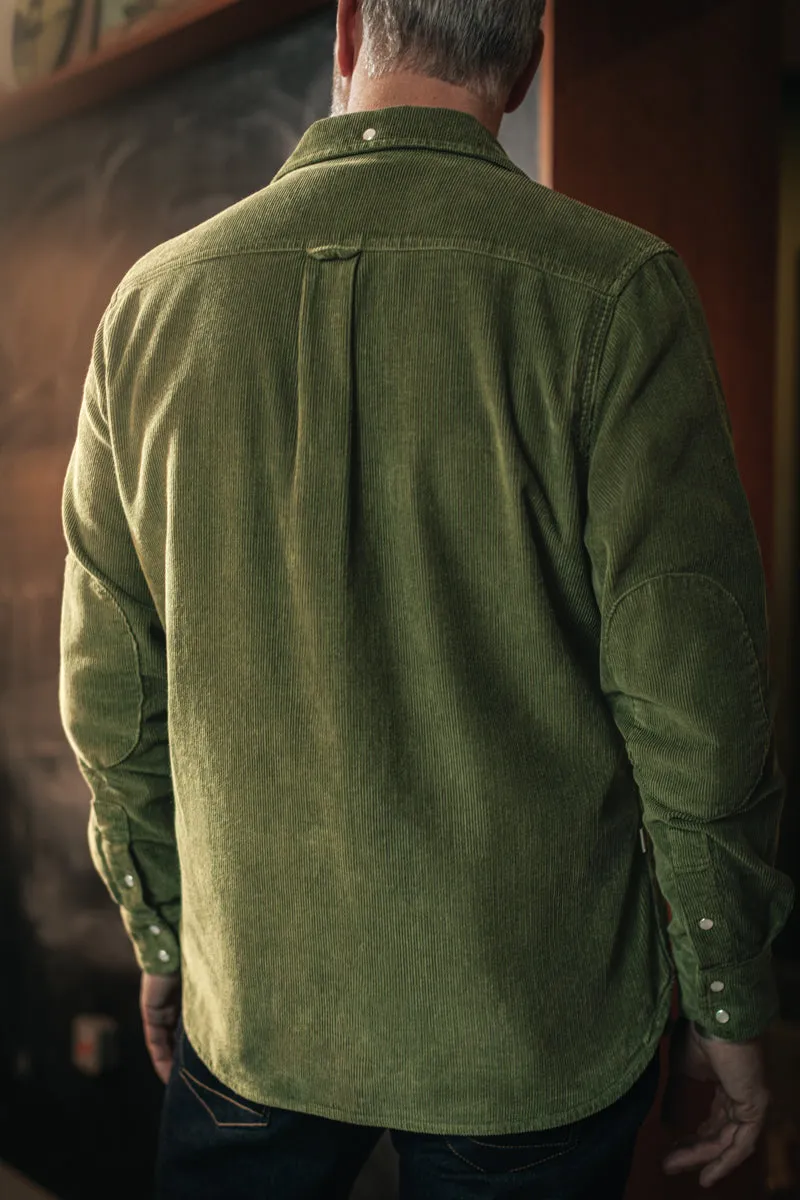 &SONS Sunday Shirt Corduroy Army Green