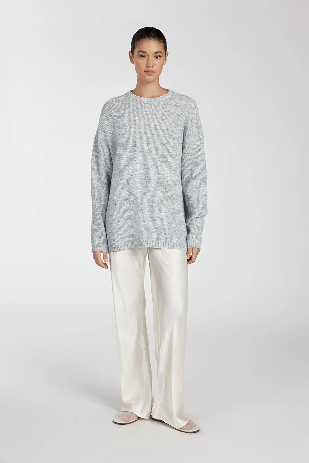 ANDERSON SILVER MARLE KNIT JUMPER