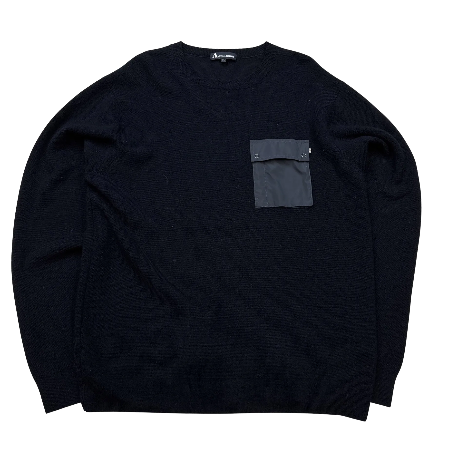 Aquascutum Navy Knit Jumper - XL