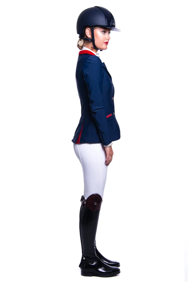 B-Oliver Swarovski Crystal Competition Breeches (White)