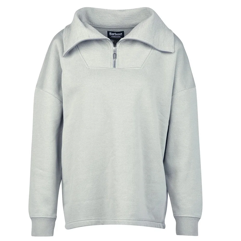 Barbour International Rafaela Overlay Sweatshirt Willow