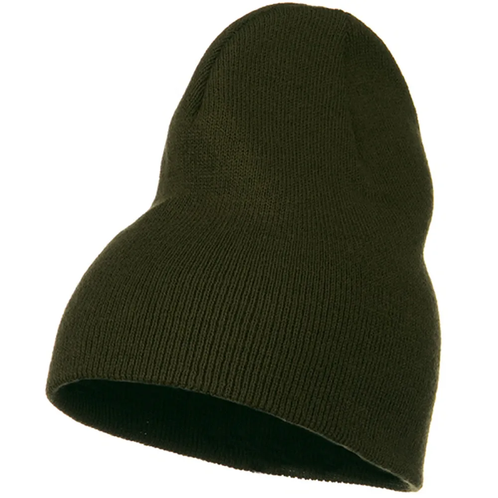 Big Stretch Plain Classic Short Beanie