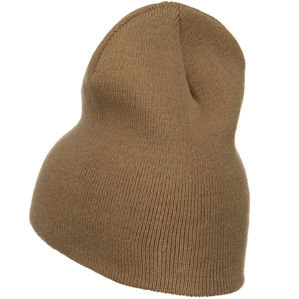 Big Stretch Plain Classic Short Beanie