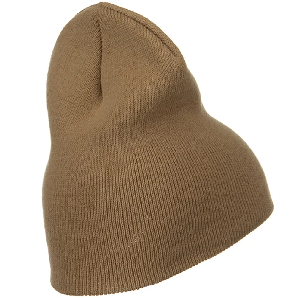 Big Stretch Plain Classic Short Beanie