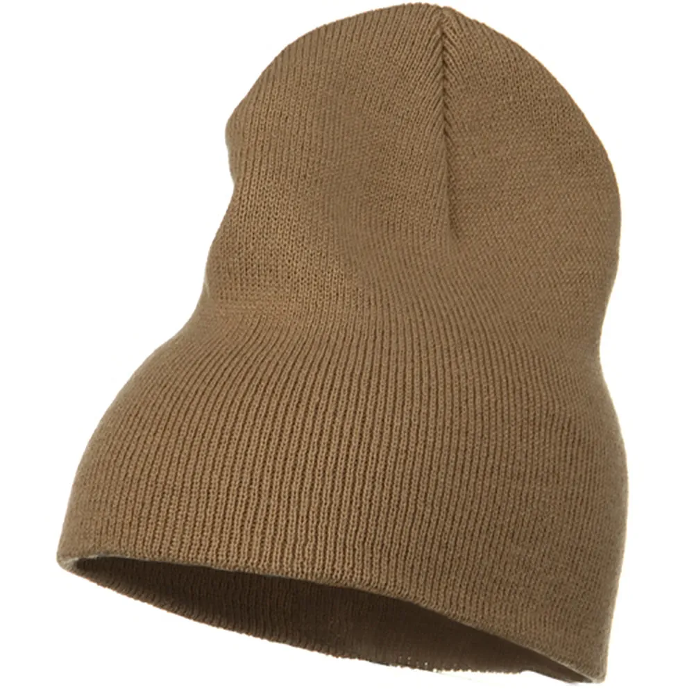 Big Stretch Plain Classic Short Beanie