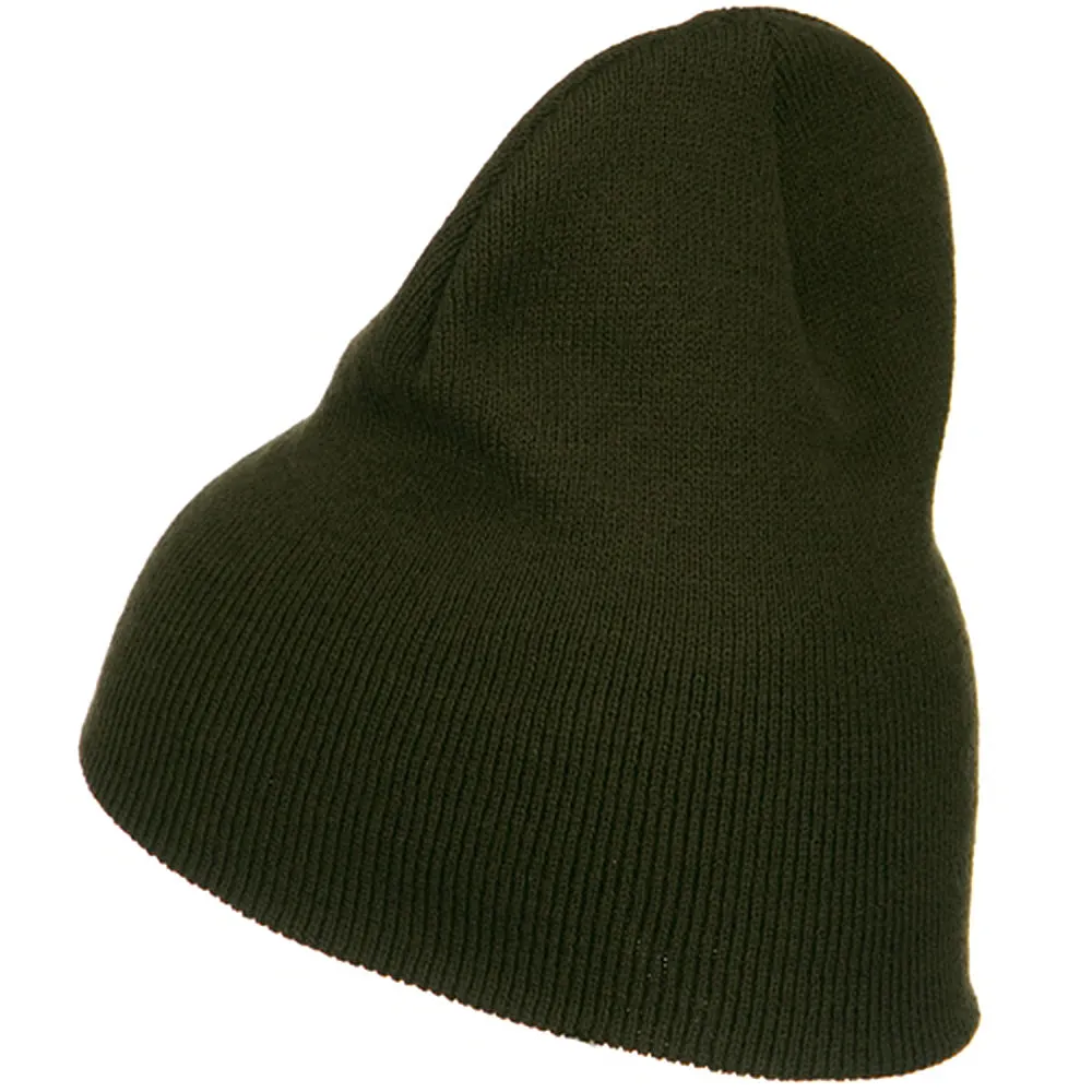 Big Stretch Plain Classic Short Beanie