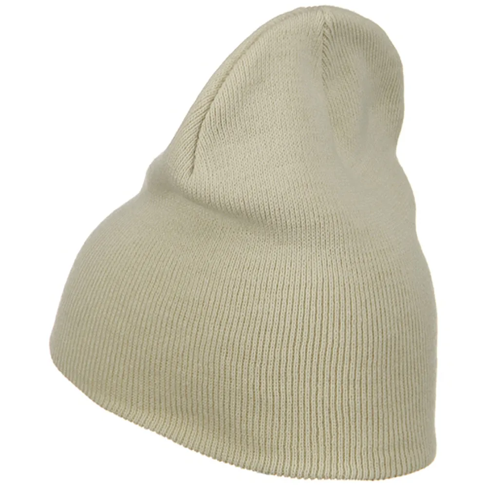 Big Stretch Plain Classic Short Beanie