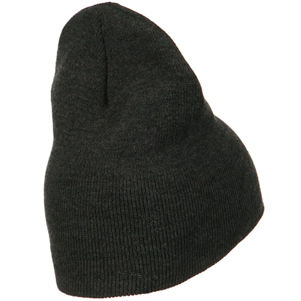 Big Stretch Plain Classic Short Beanie