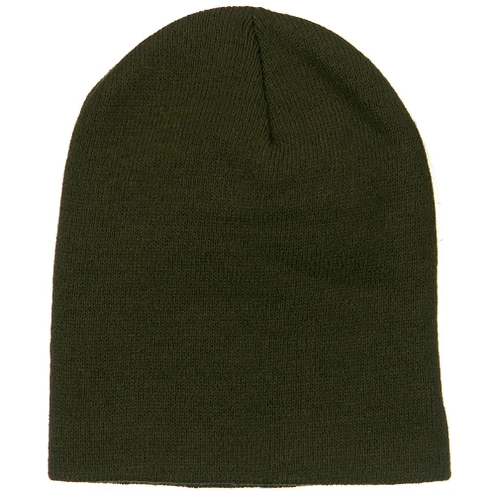 Big Stretch Plain Classic Short Beanie