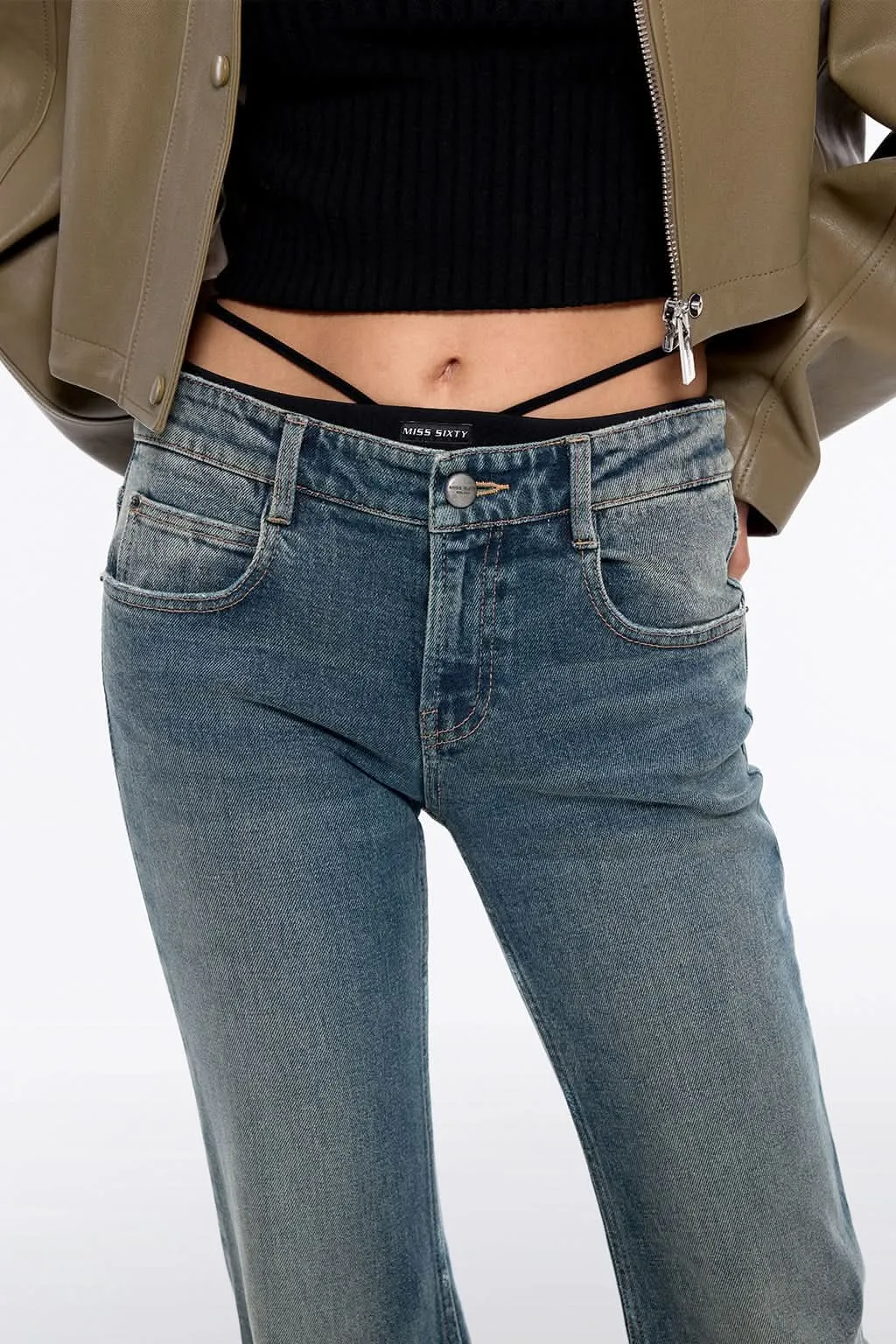 Bikini Waist Flare Jeans