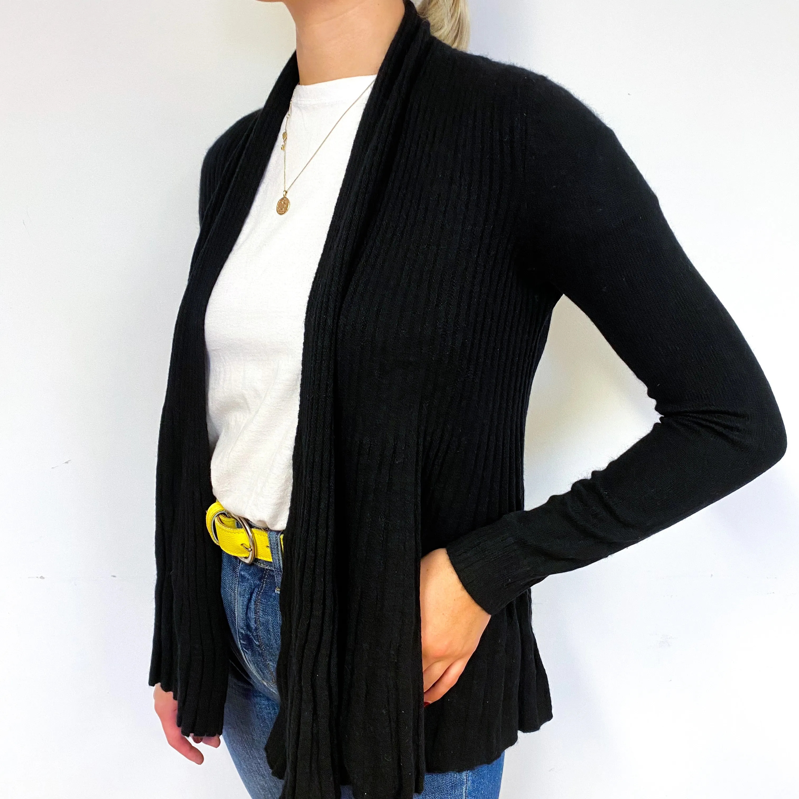 Black Edge to Edge Cardigan Small