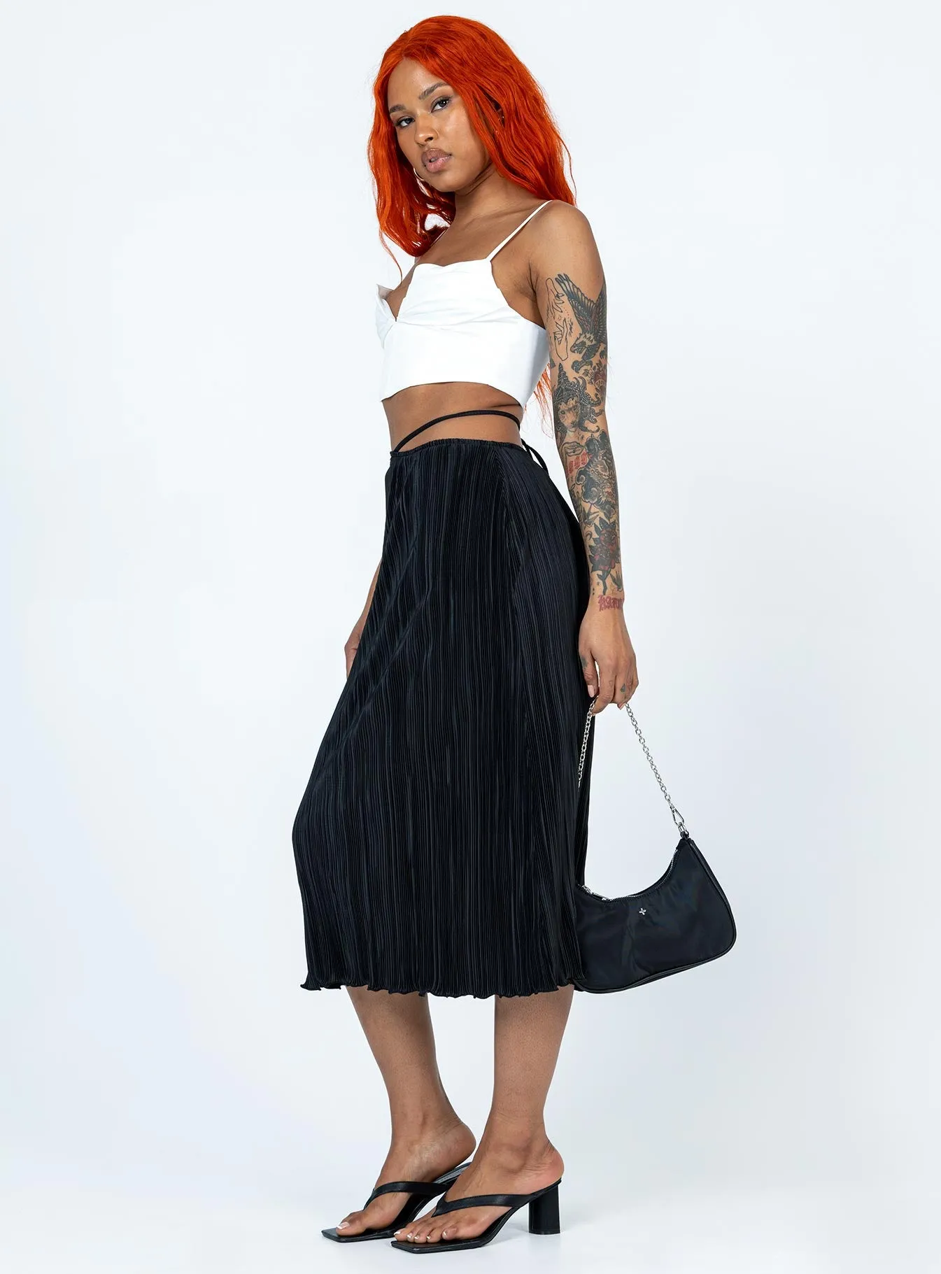 Blanca Midi Skirt Black