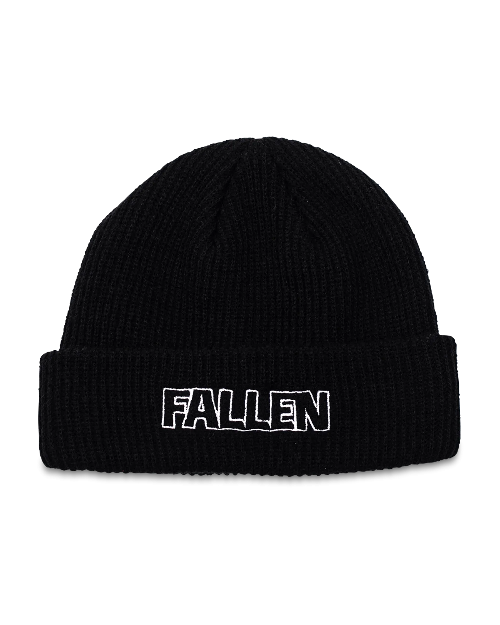 BOLD BEANIE - BLACK / WHITE