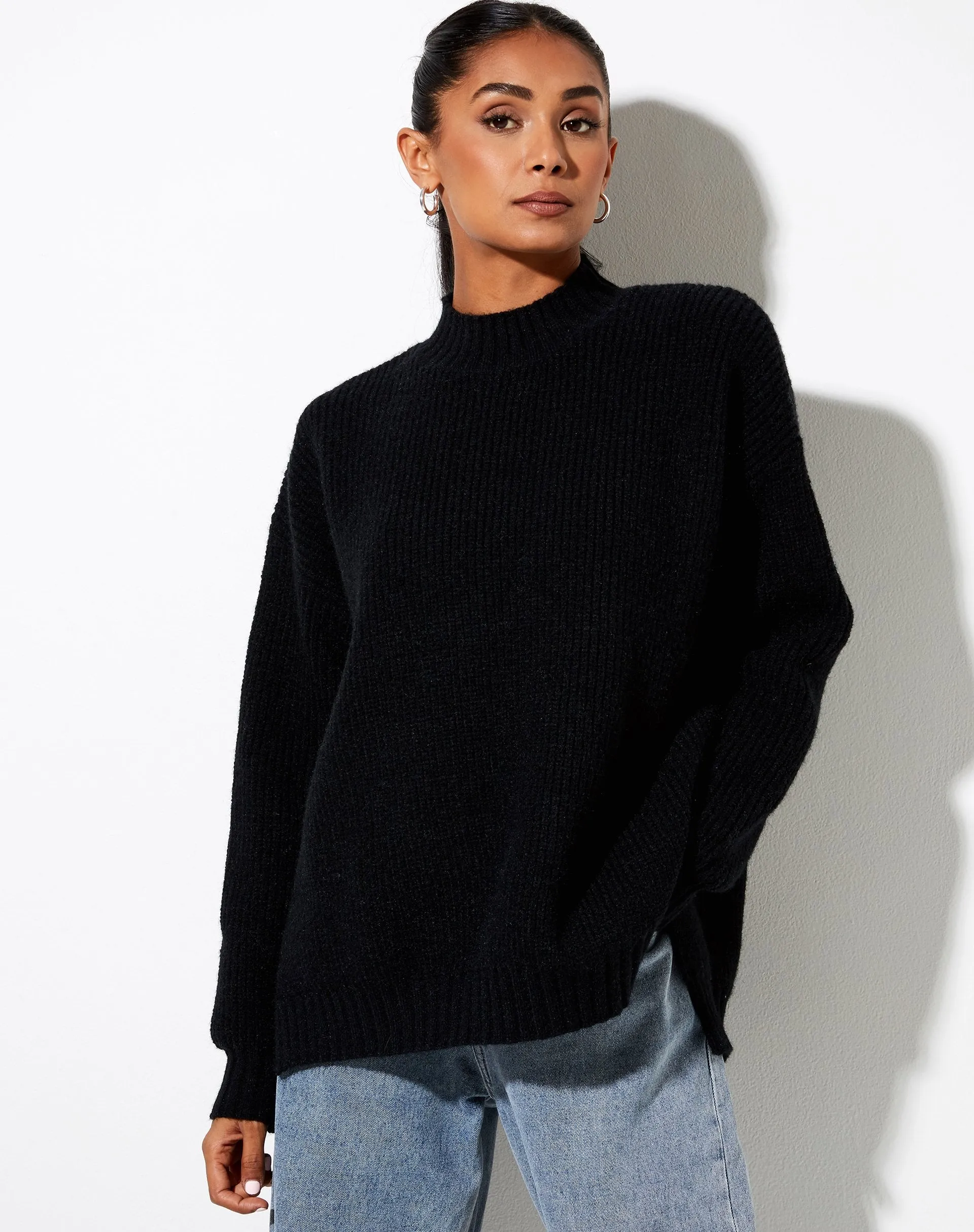 Bondy Jumper in Knit Black