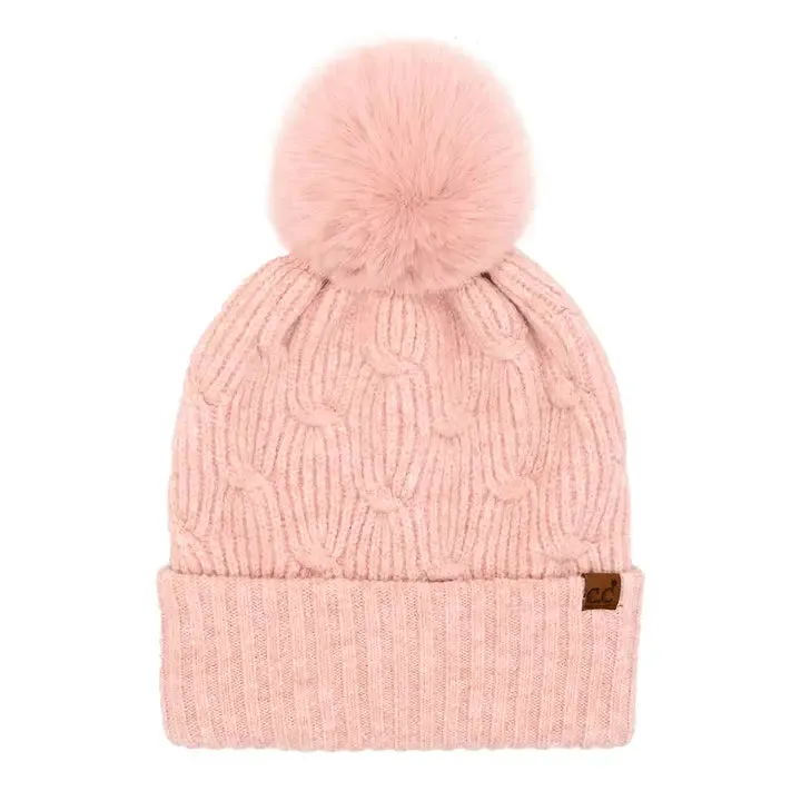 C.C Beanies with Poms - Click to see Options