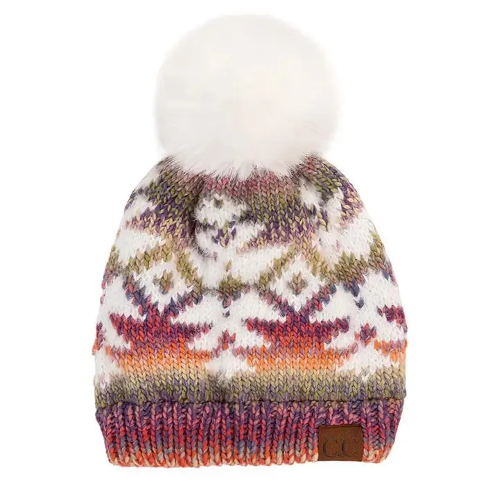 C.C Beanies with Poms - Click to see Options