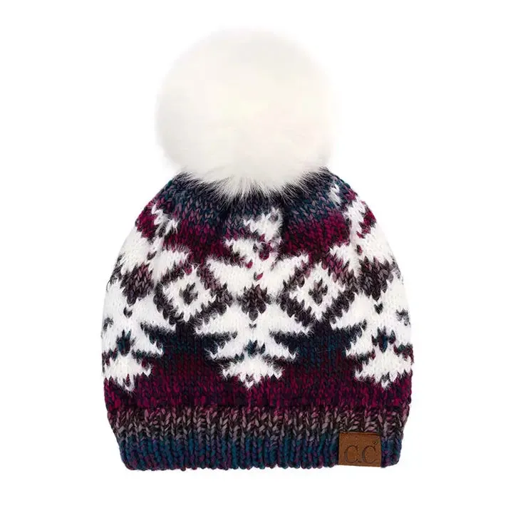 C.C Beanies with Poms - Click to see Options