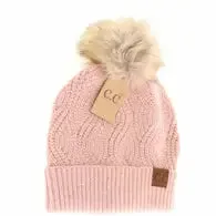 C.C Beanies with Poms - Click to see Options