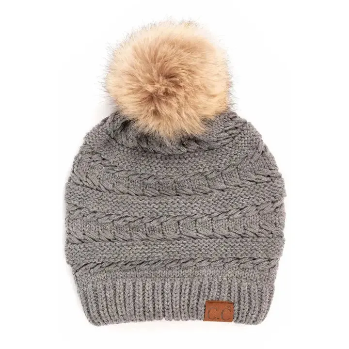 C.C Beanies with Poms - Click to see Options