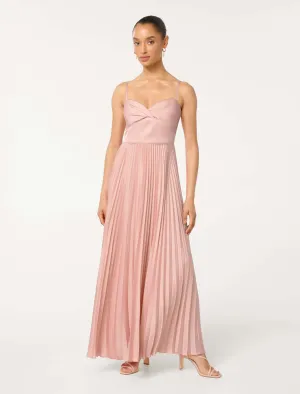 Chloe Petite Pleated Midi Dress