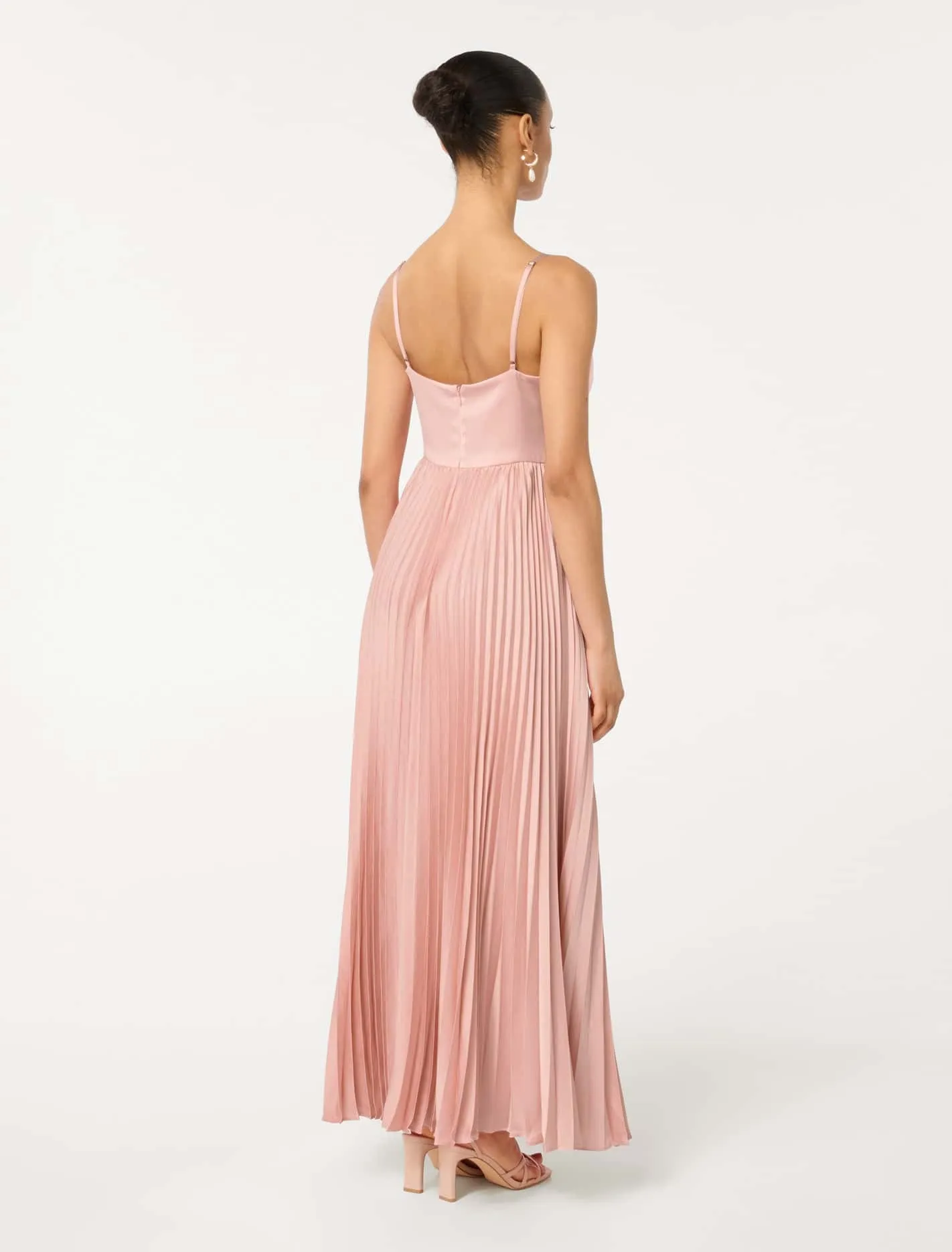 Chloe Petite Pleated Midi Dress