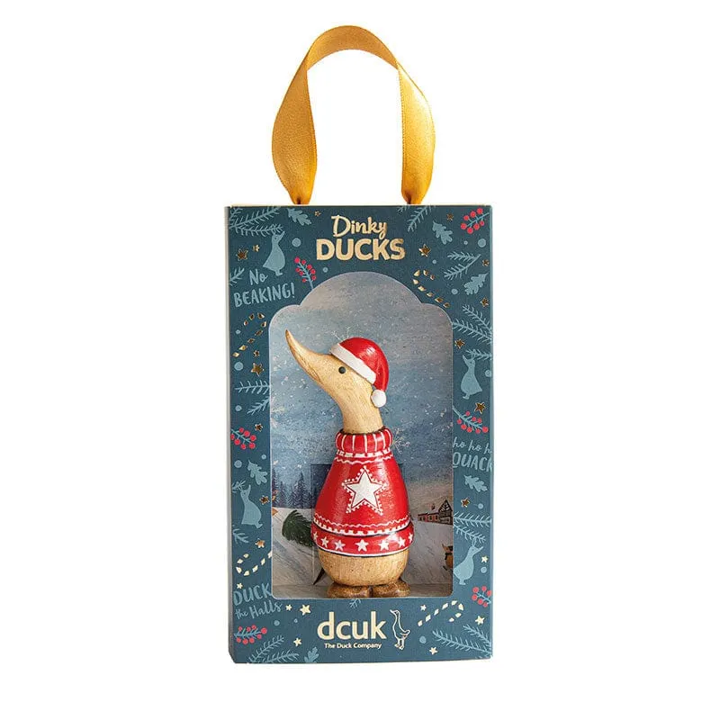 Christmas Wooden Dinky Ducks - Choice of Design