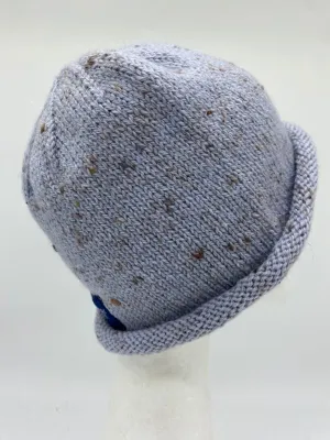 CLASSIC BEANIE - Ember mix pale blue.