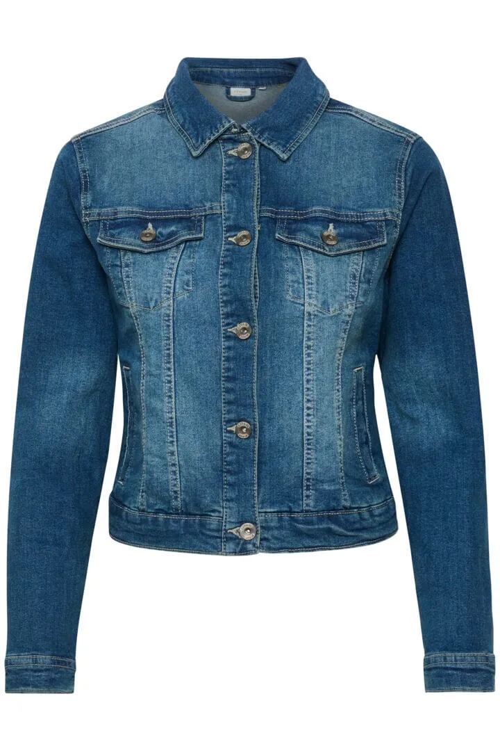 CLASSIC STRETCH BLUE DENIM JACKET