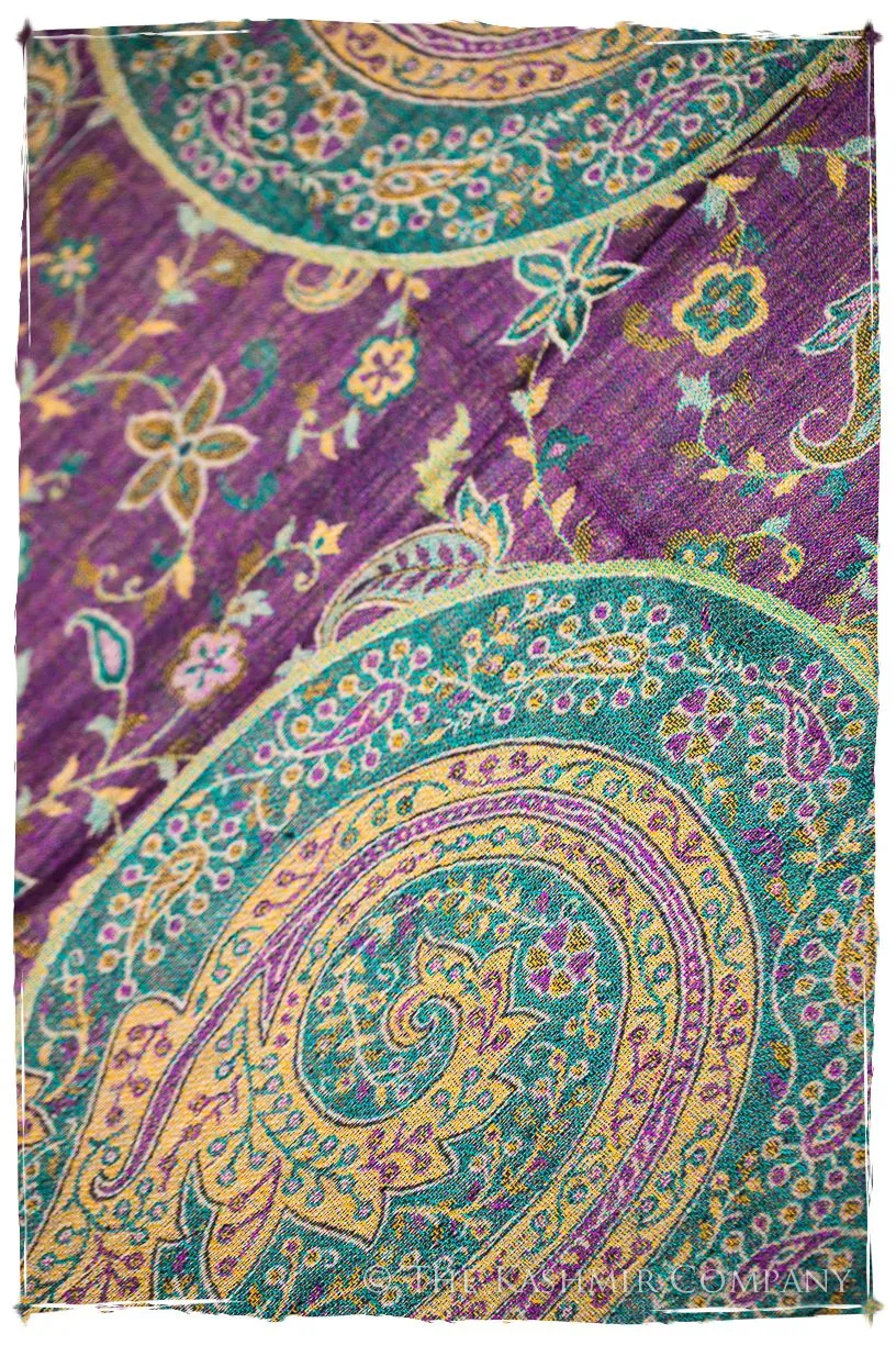 Clelia Paisley Reversible Kashmir Wool Scarf