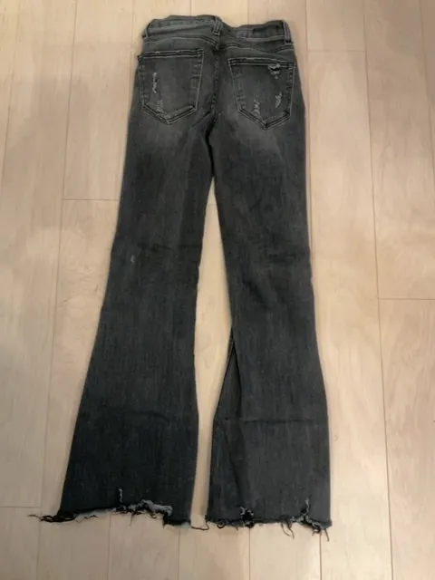 {{ClientCode}} BLACK RISEN JEANS, 25