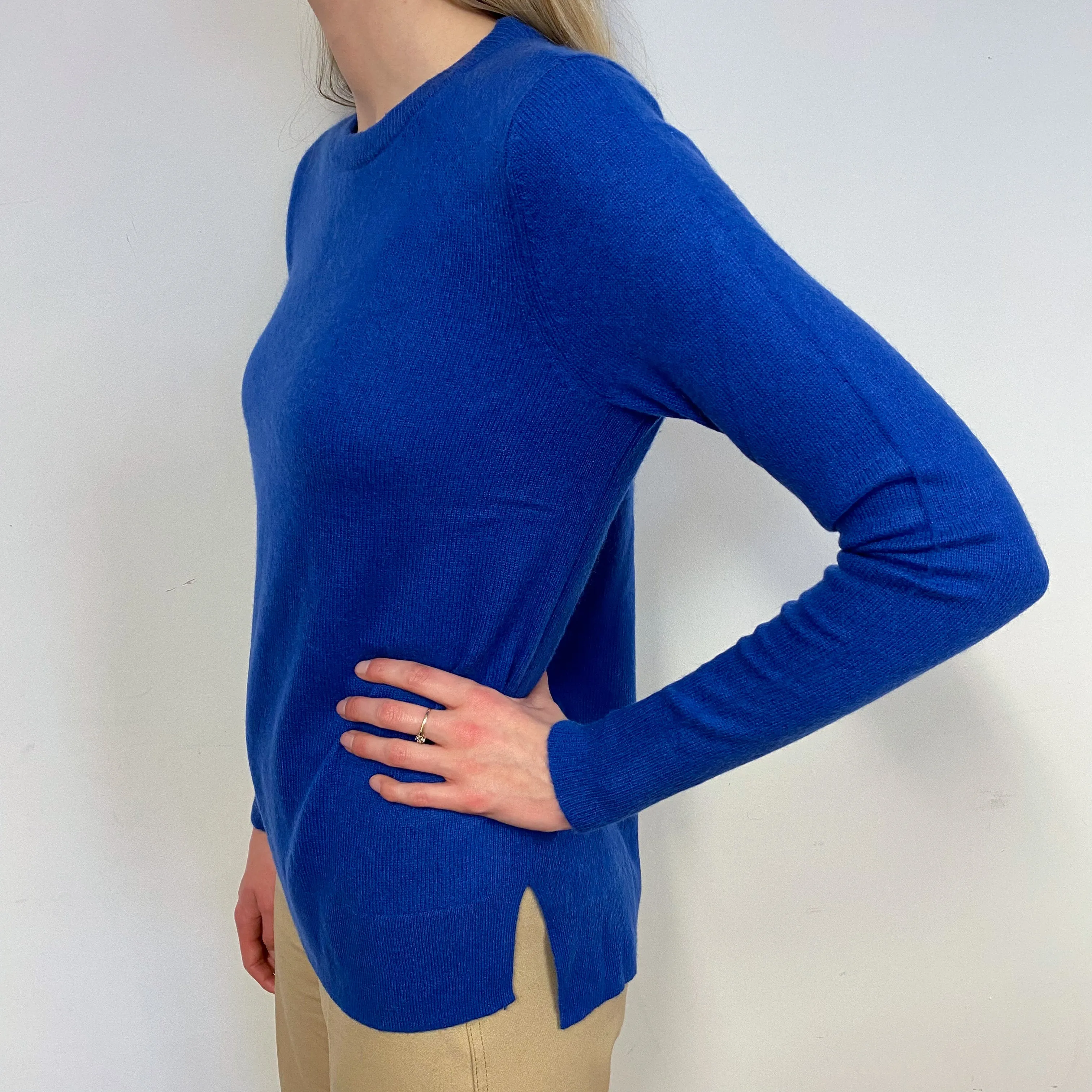 Cobalt Blue Crew Neck Jumper Small