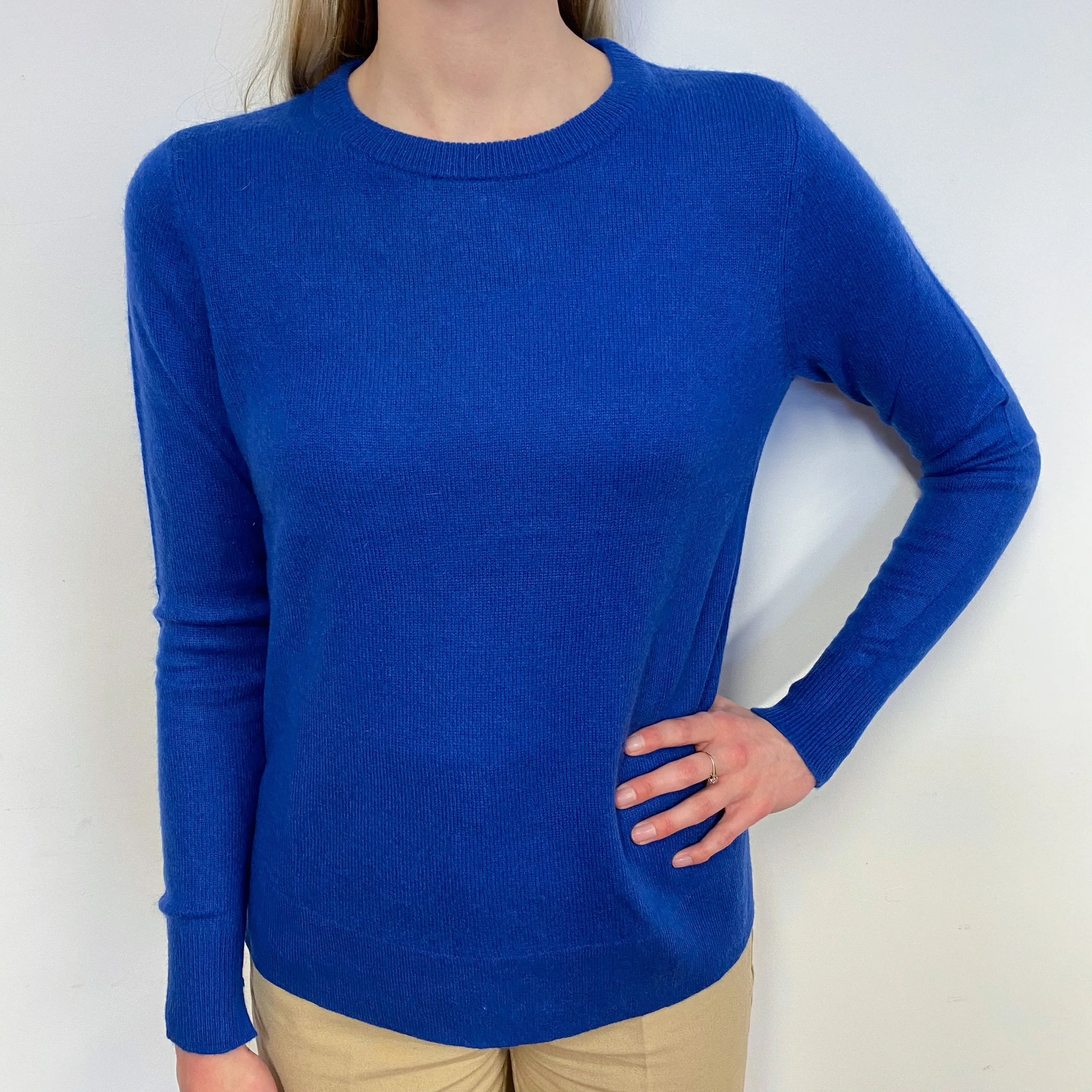 Cobalt Blue Crew Neck Jumper Small