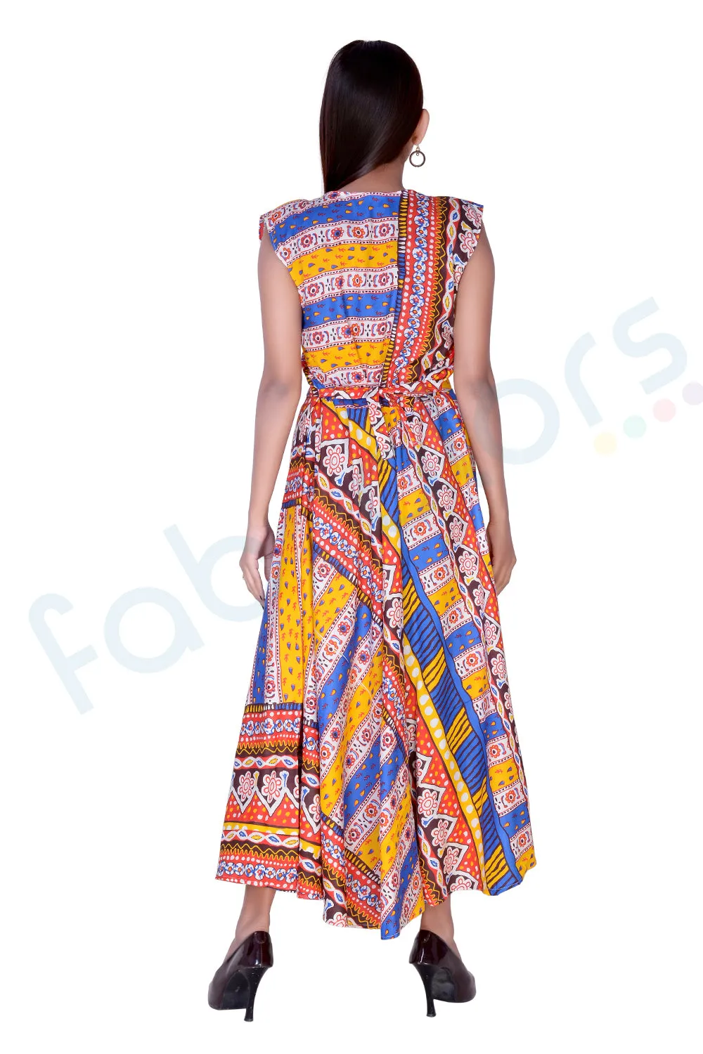 Cotton Maxi Dress in Vibrant Colors