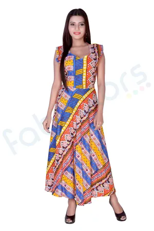 Cotton Maxi Dress in Vibrant Colors