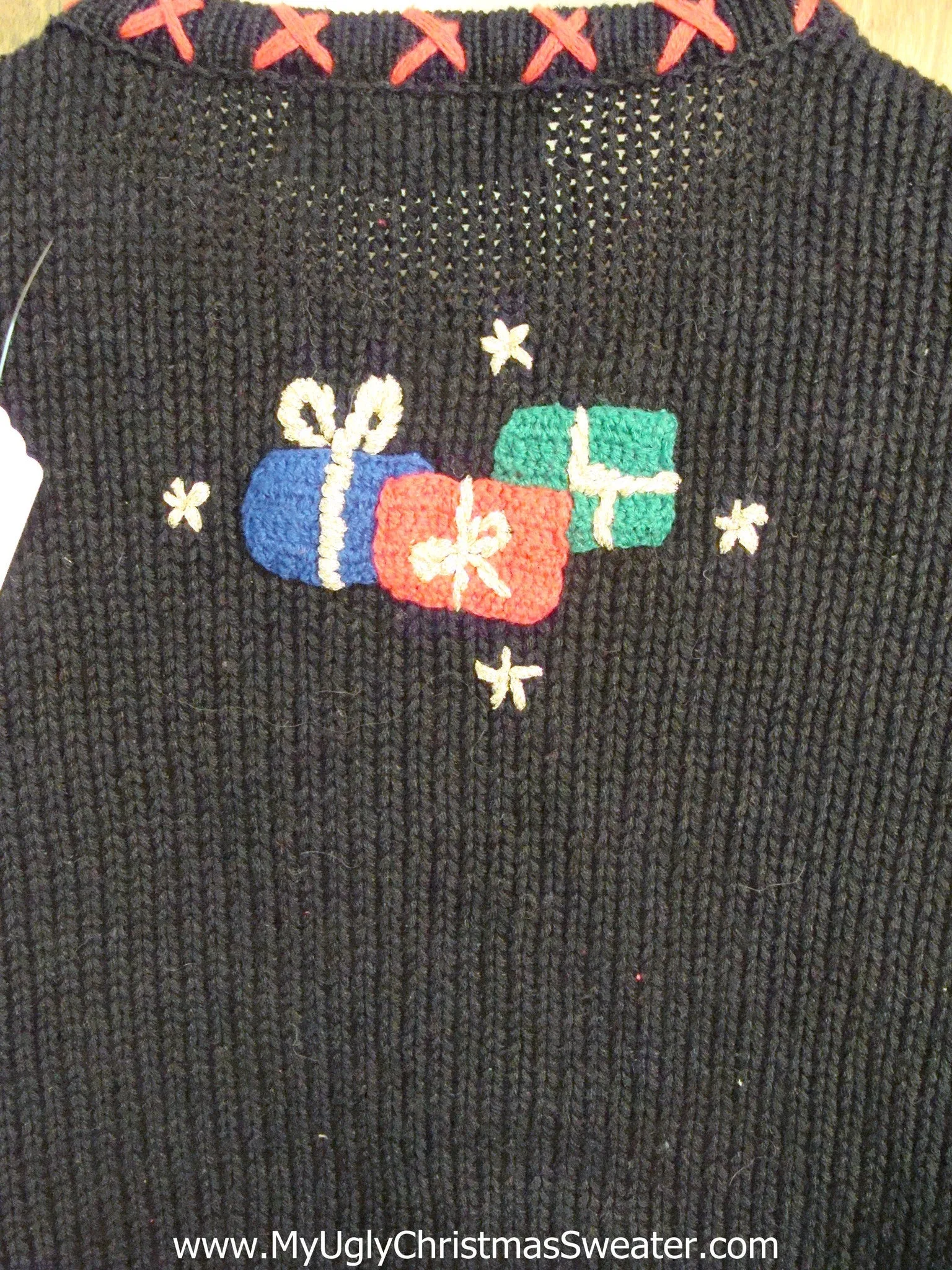 Crafty 2sided Patchwork Cheesy Christmas Jumper Sweater