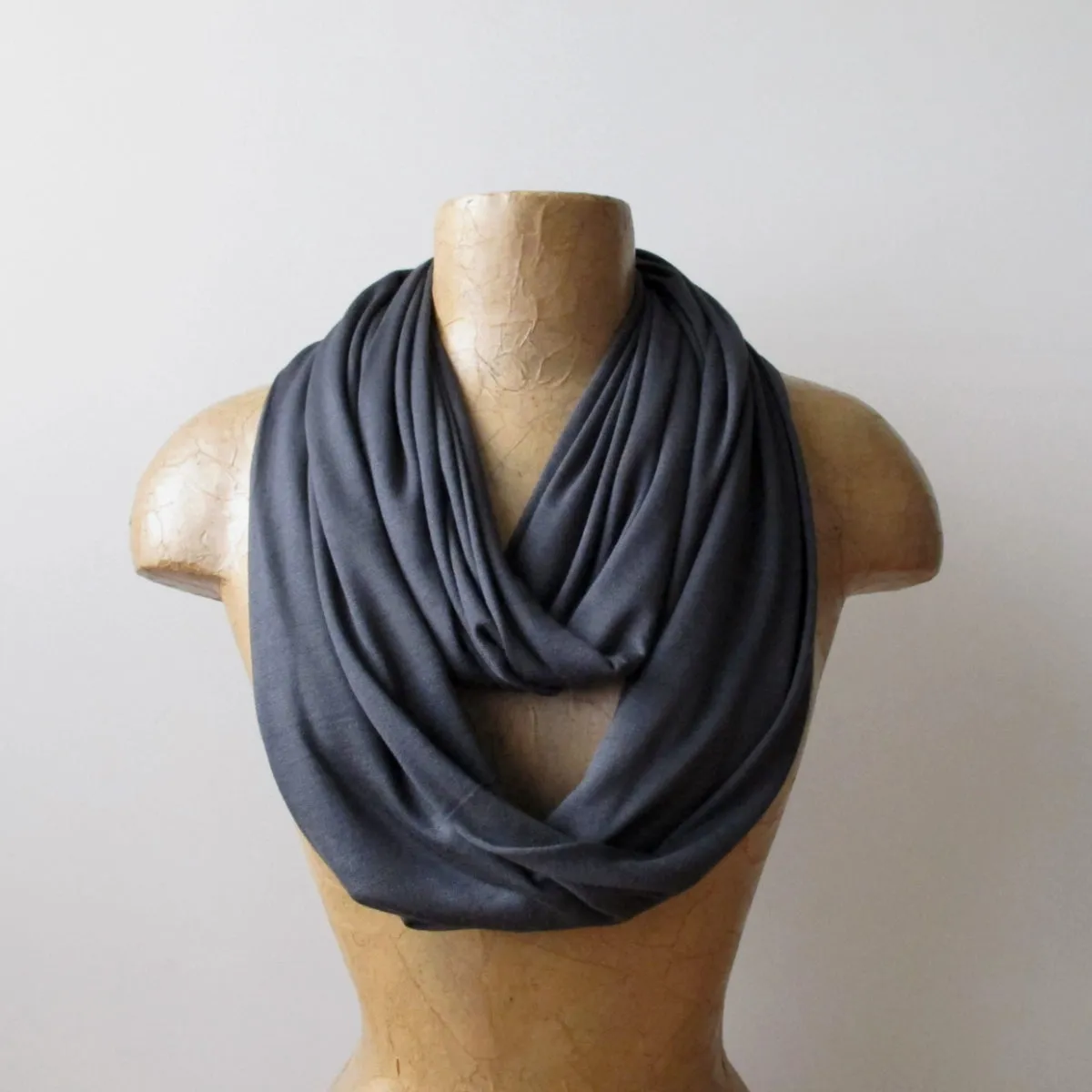 DARK GRAY Infinity Scarf