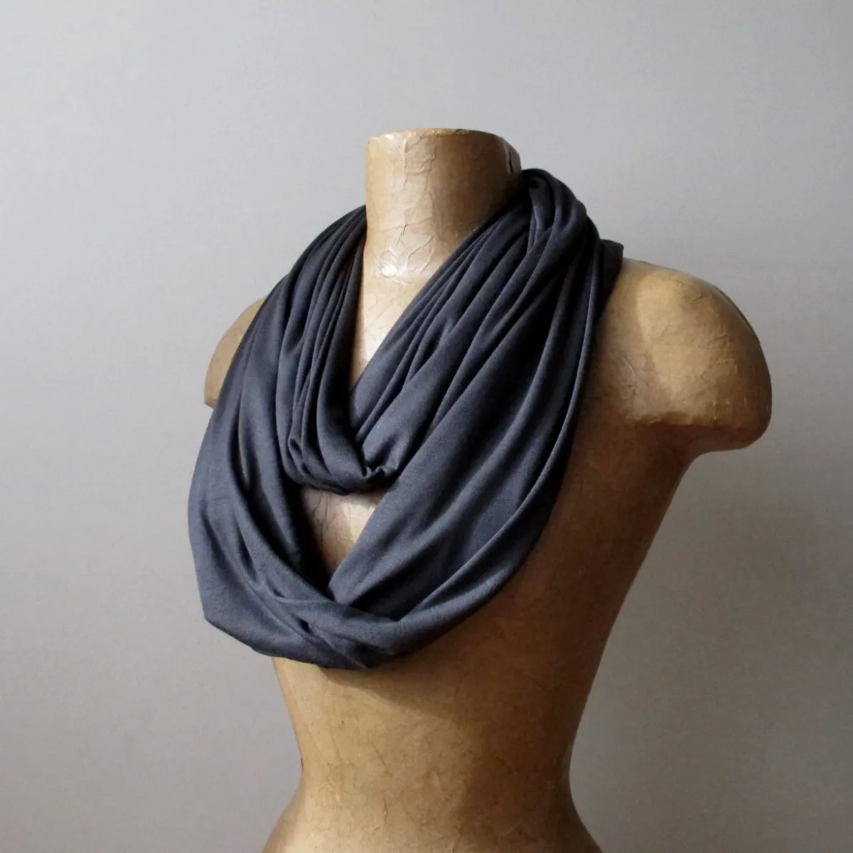 DARK GRAY Infinity Scarf