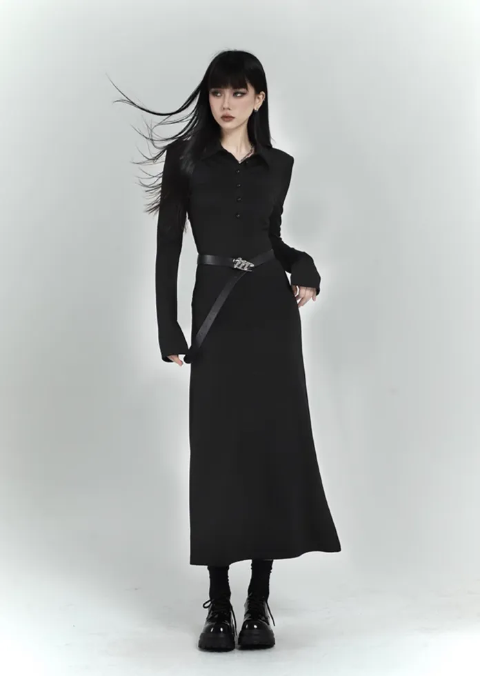 Dark Polo Maxi Dress