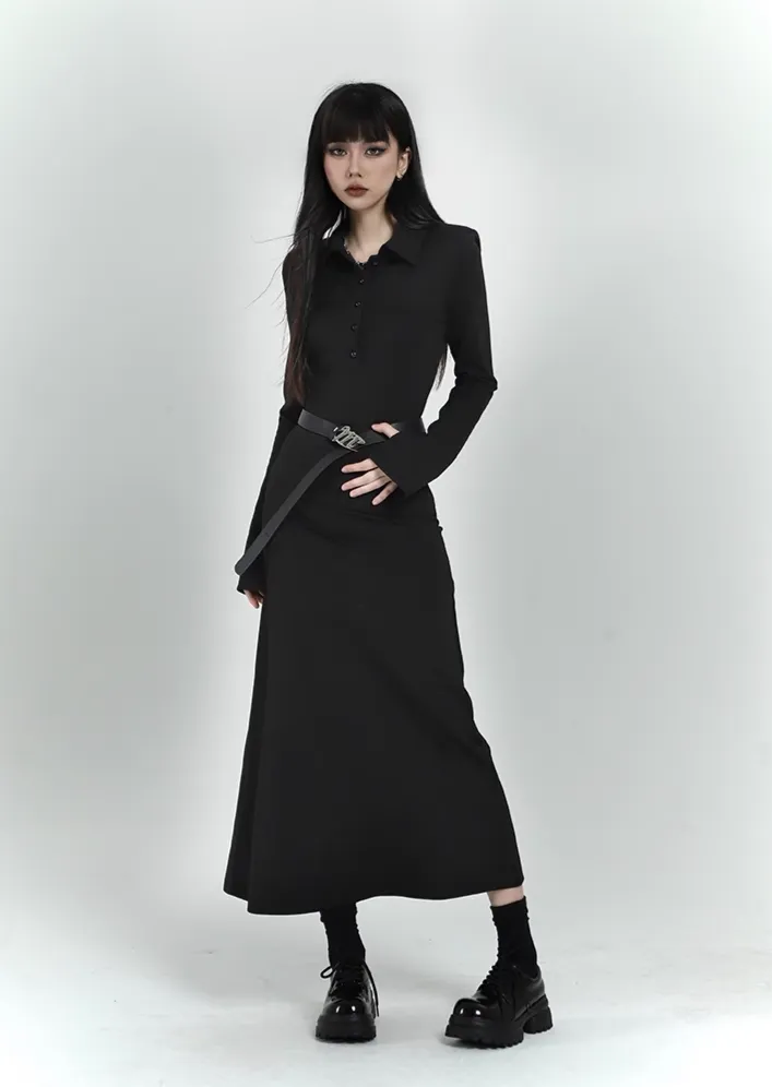 Dark Polo Maxi Dress