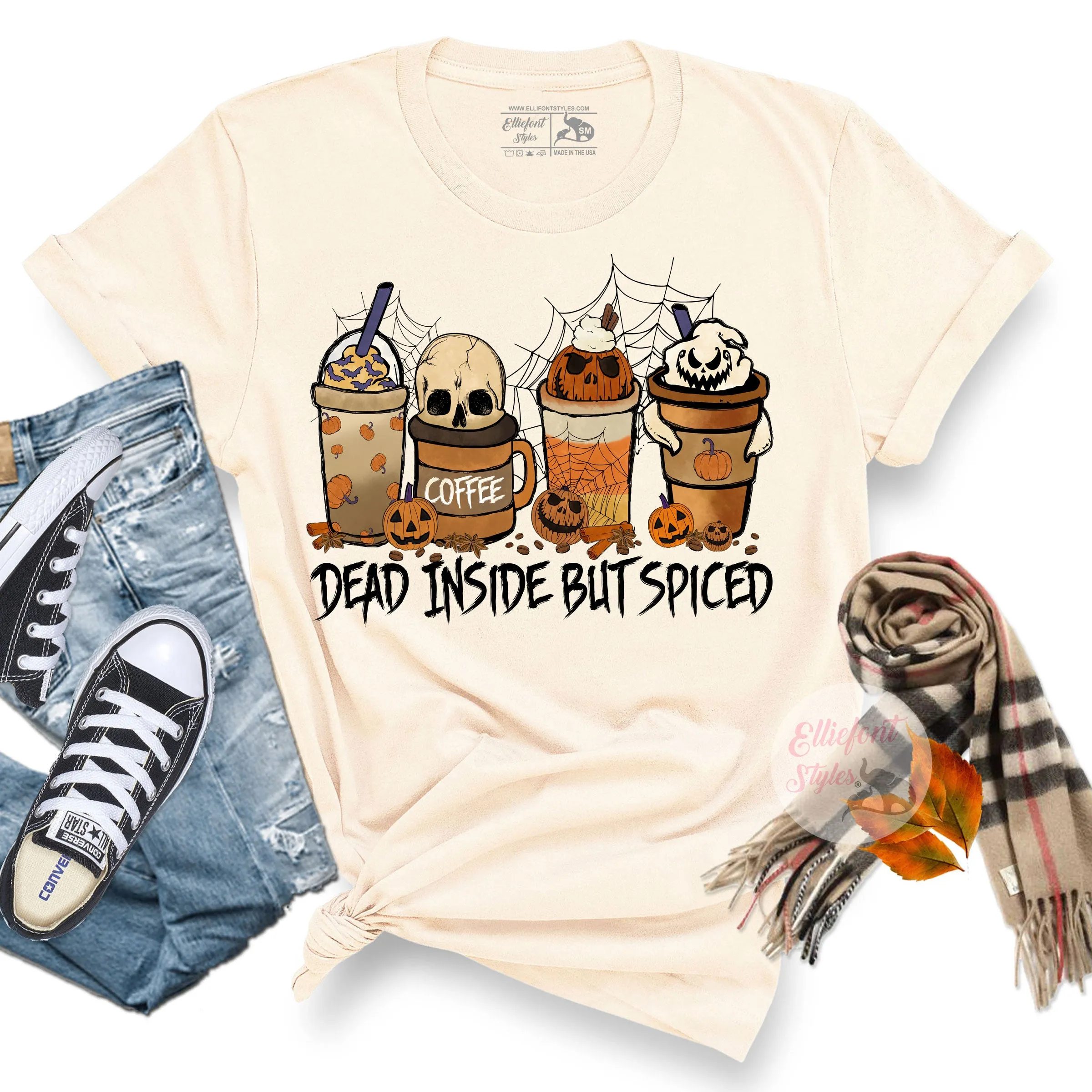 Dead Inside But Spiced Halloween Shirt