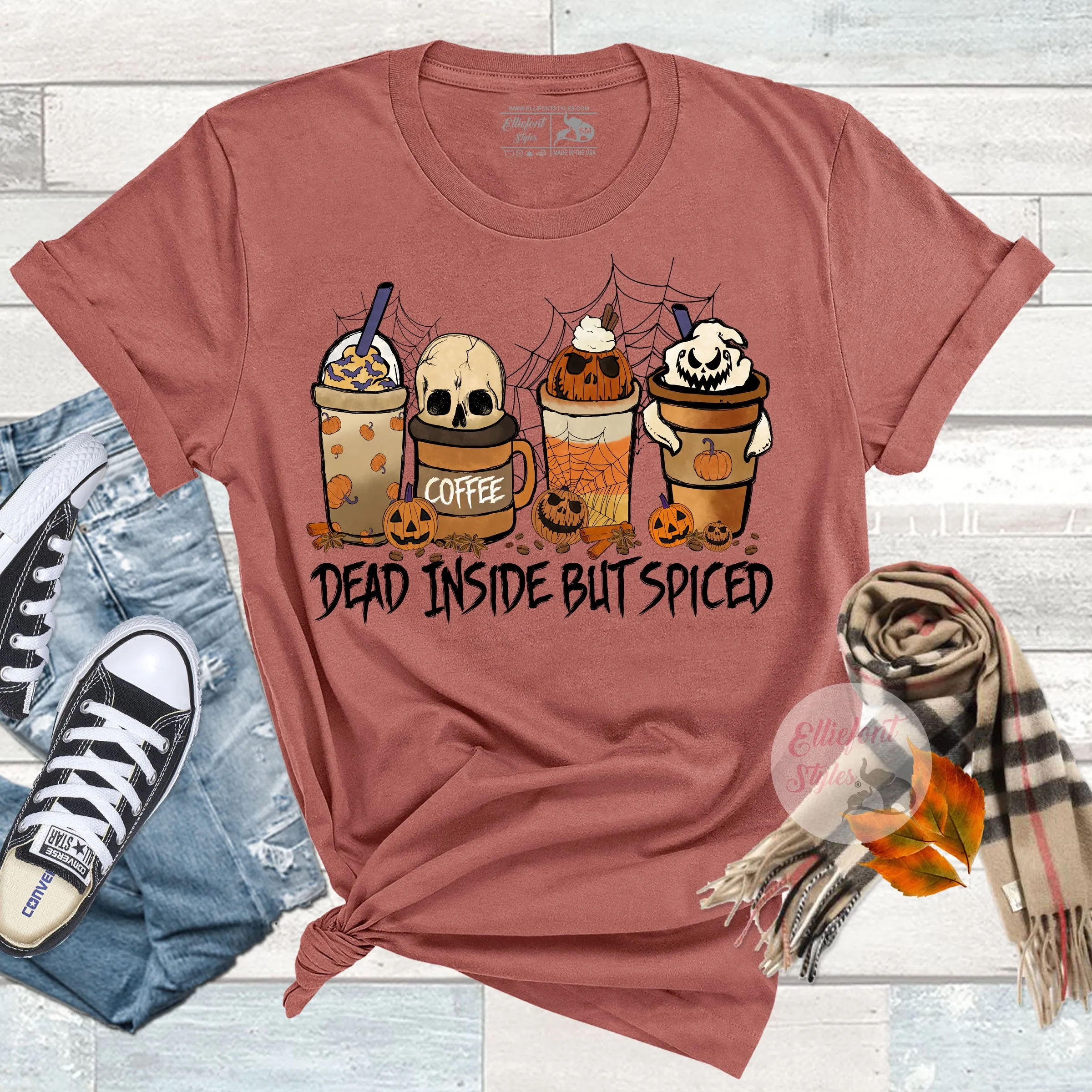 Dead Inside But Spiced Halloween Shirt