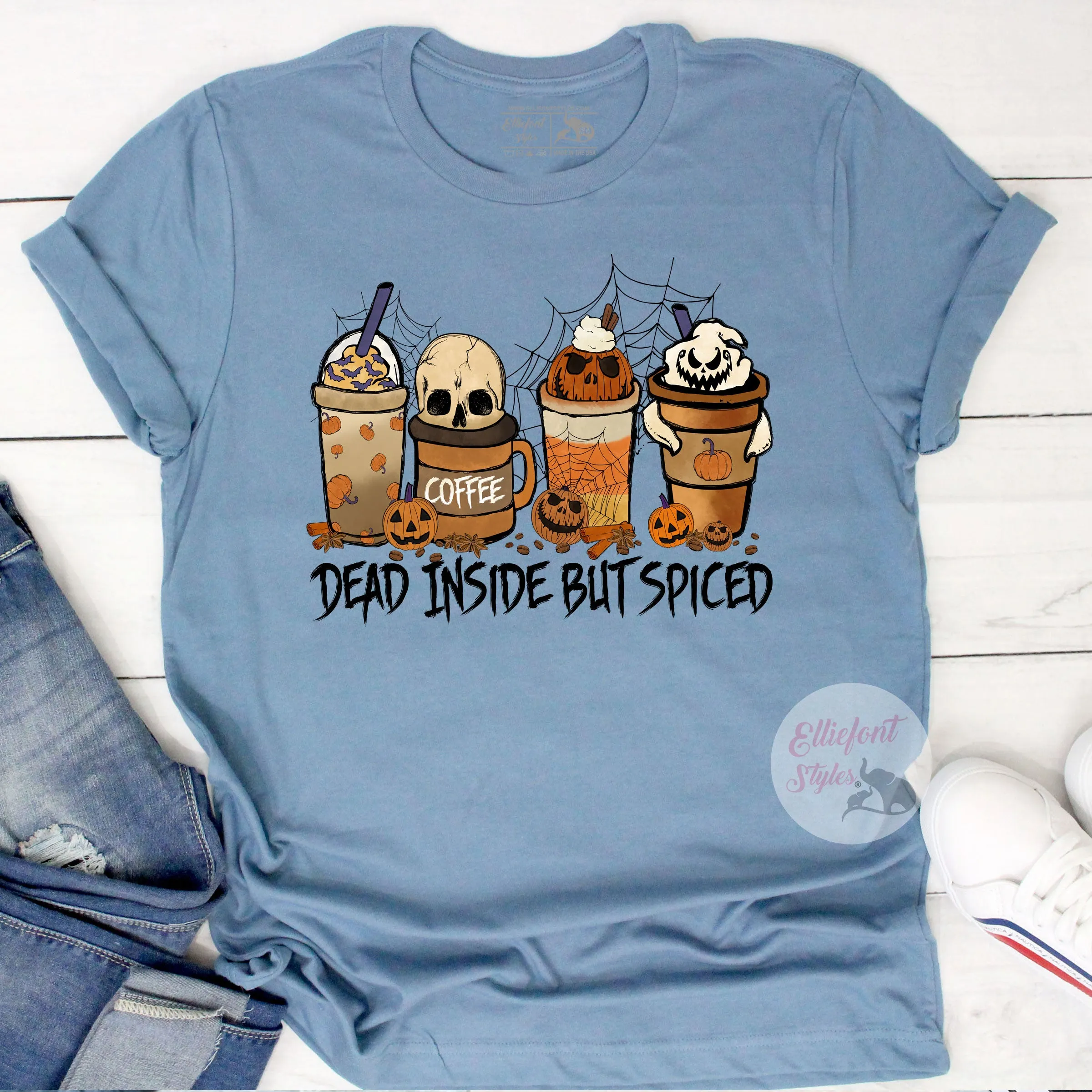 Dead Inside But Spiced Halloween Shirt