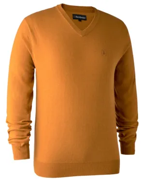 Deerhunter Kingston Knit V-Neck Jumper | Clearance Colours