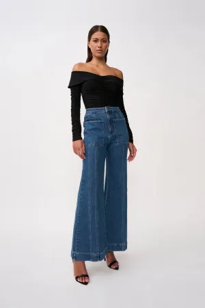 DELLA DENIM WIDE LEG JEAN