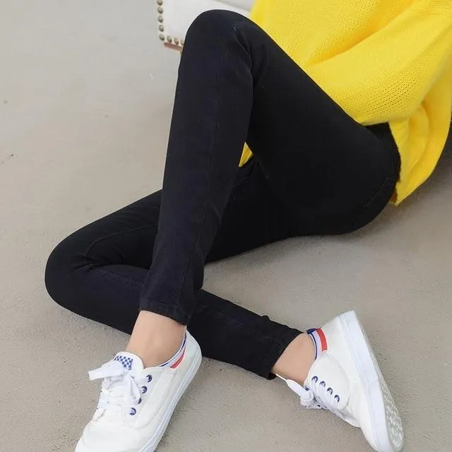 Denim Jeans Women High Waist Stretch Pencil Skinny Ankle-length Pants